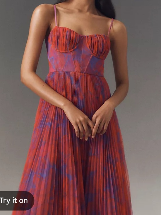Hutch Dresses & Skirts - New - Hutch Amara Bustier Pleated Fit & Flare Midi Dress - Size 4